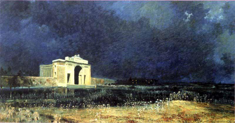 John Longstaff Menin Gate at Midnight oil painting image